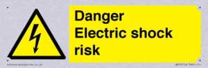 Danger Electric shock risk